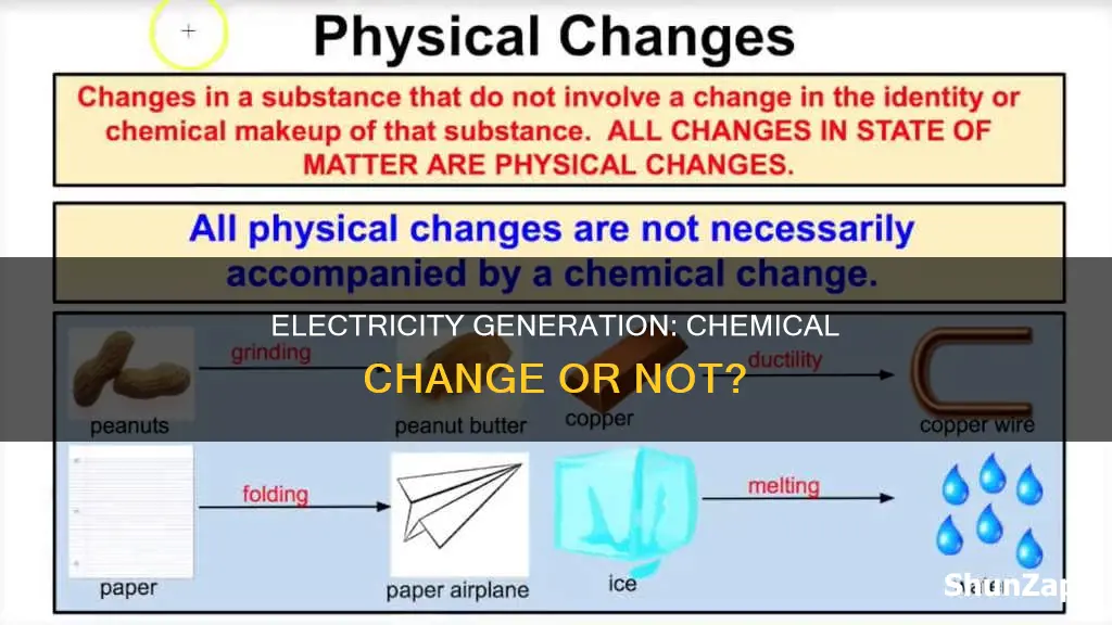is electricity evidence of a chemical change