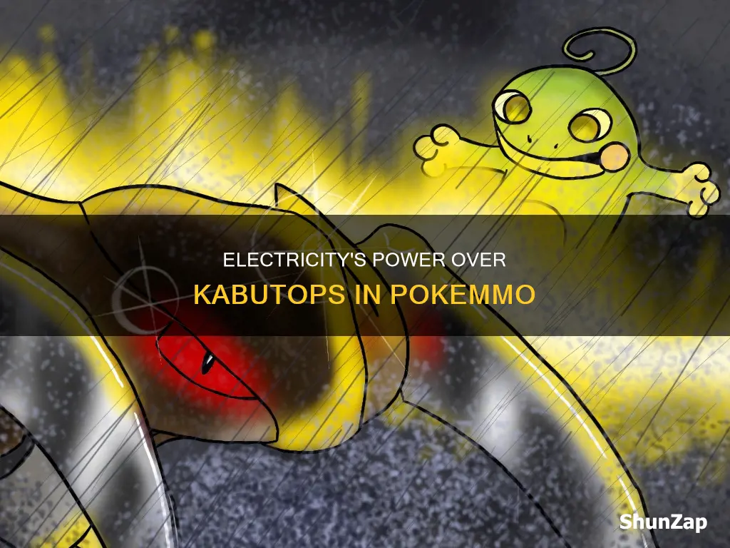 is electricity super effective against kabutops pokemmo