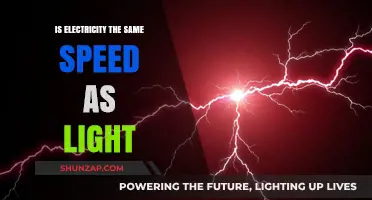 Electricity and Light: Same Speed, Different Energy?