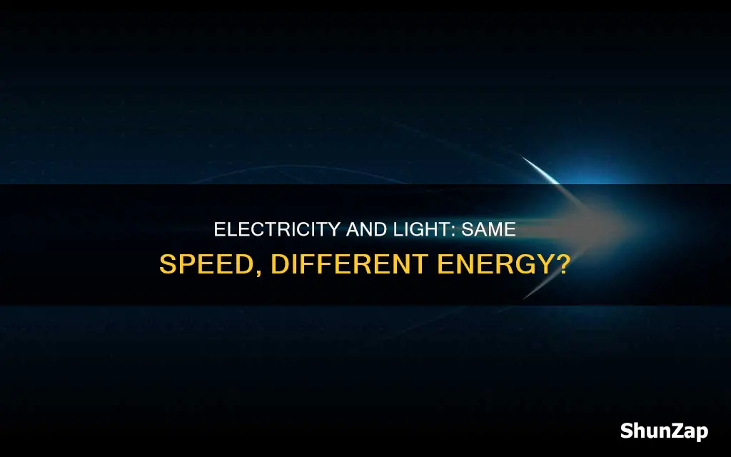 is electricity the same speed as light