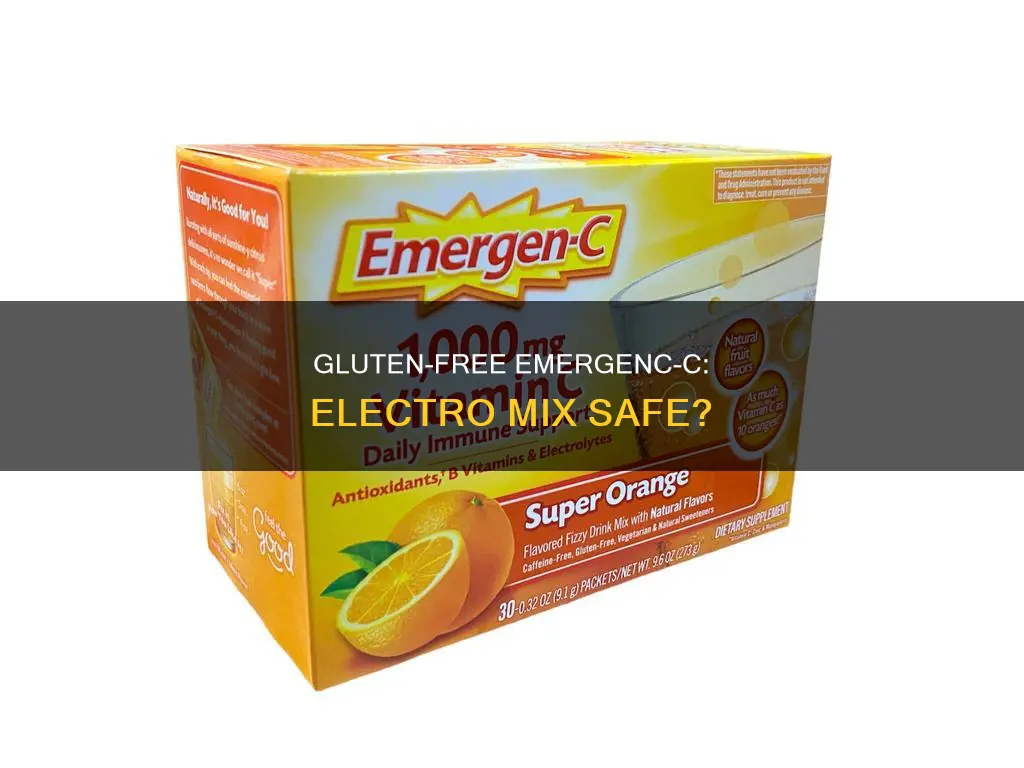 is emergen-c electro mix gluten free