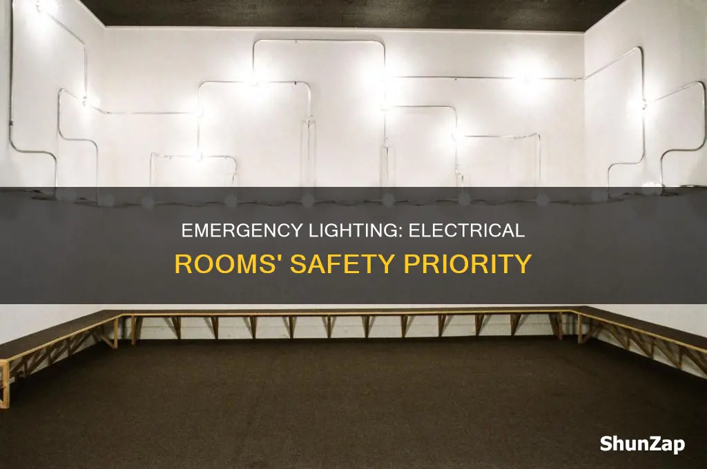 is emergency lighting required in electrical rooms