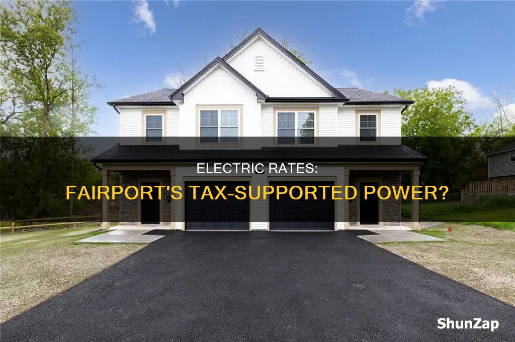 is fairport electric rates supported by taxes
