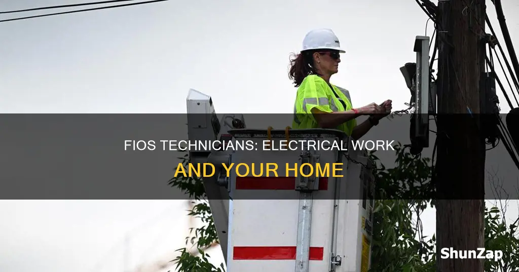 is fios technician allowed to run electrical
