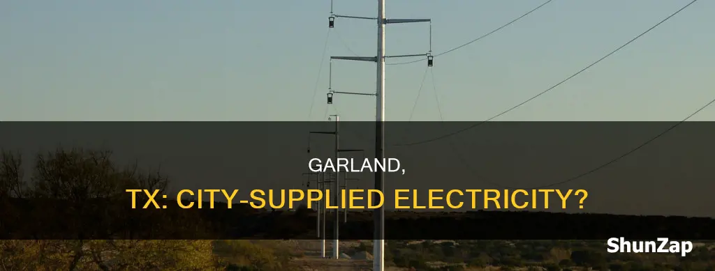 is garland tx electricity throw the city