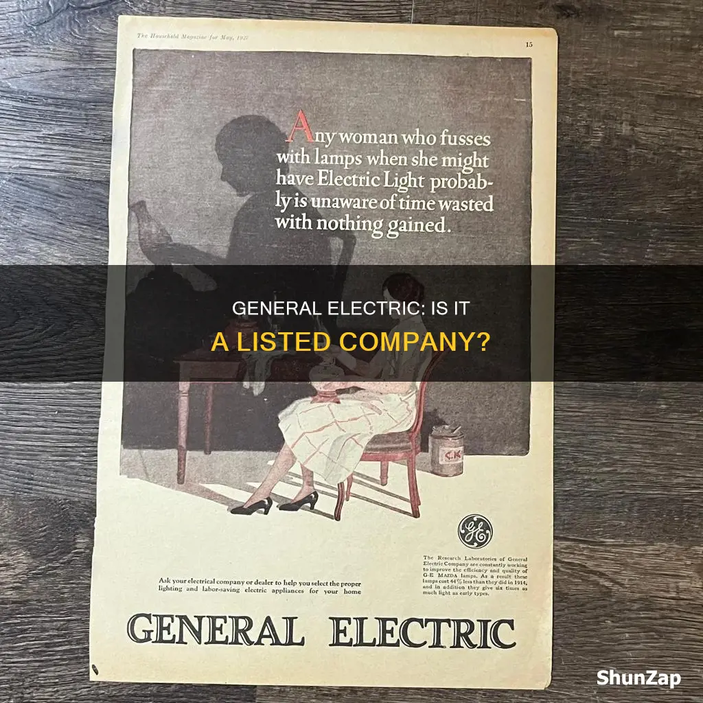 is general electric company listed