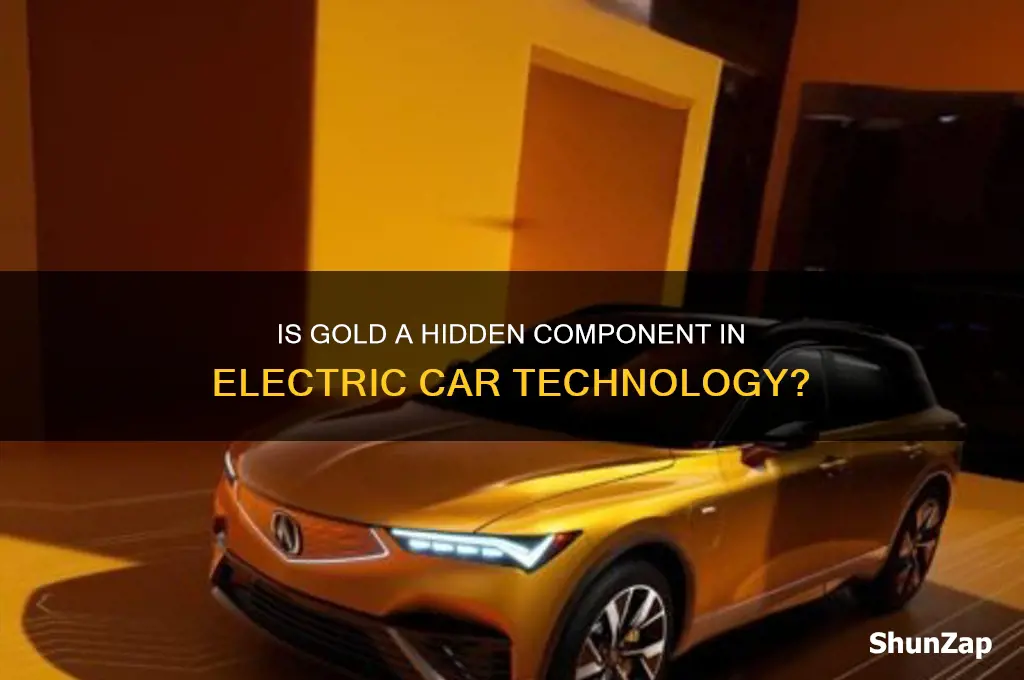 is gold used in electric cars