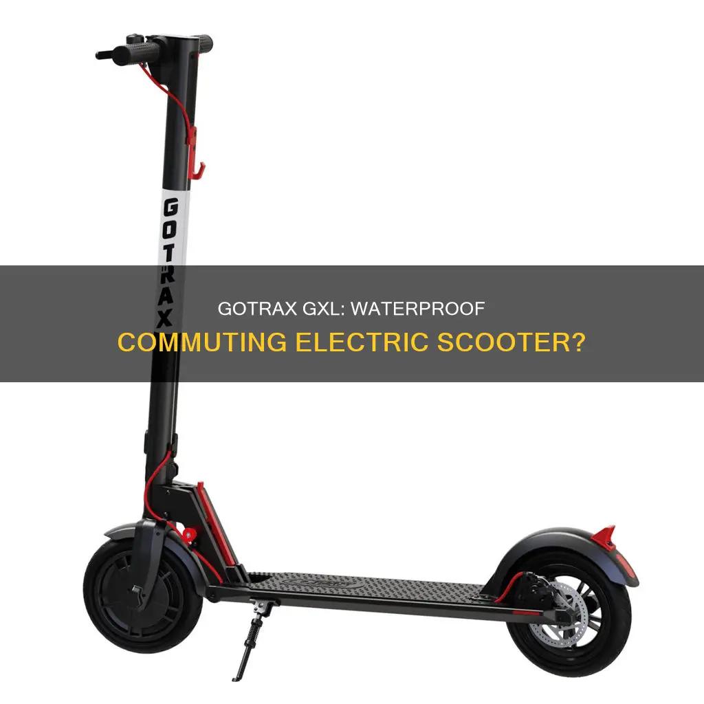 is gotrax gxl commuting electric scooter waterproof