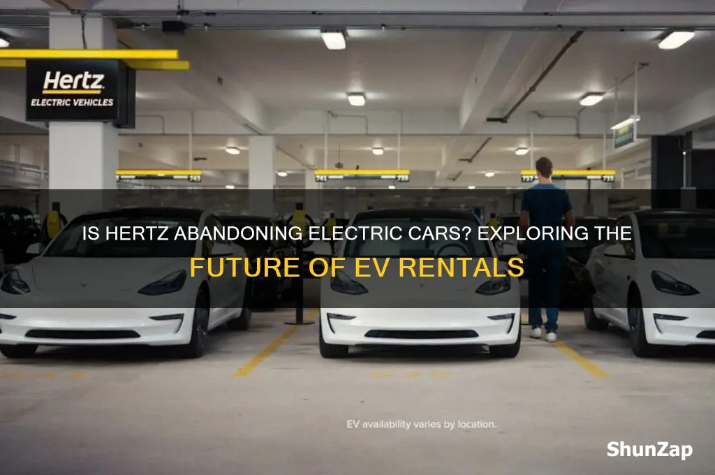 is hertz getting rid of electric cars