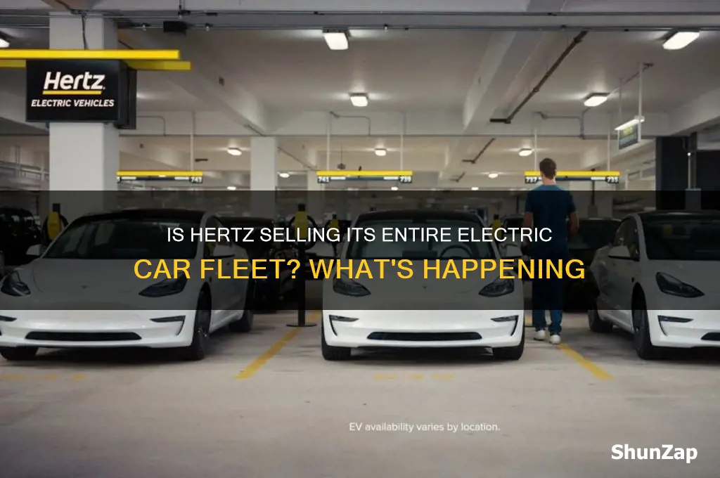 is hertz selling all their electric cars