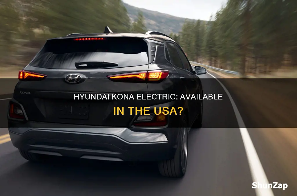 is hyundai kona electric available in usa