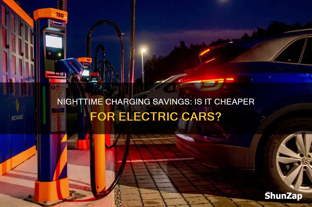 is it cheaper to charge an electric car at night