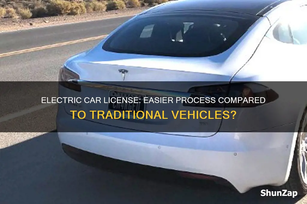 is it easier to get a license for electric car