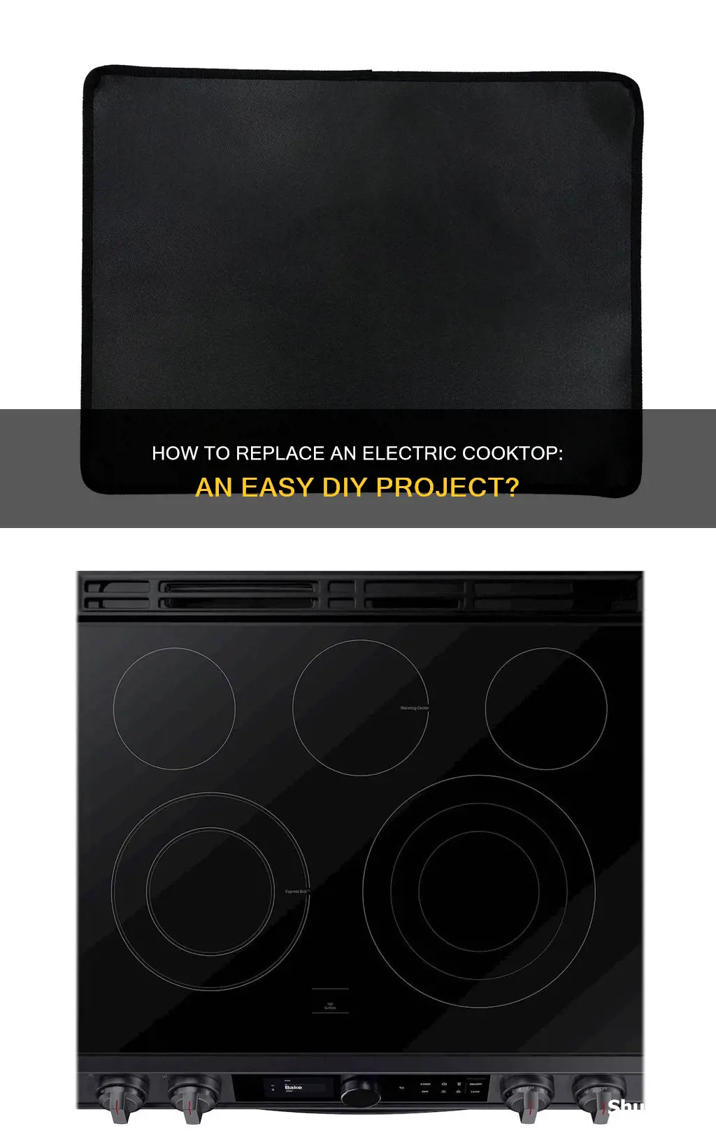 is it easy to replace electric cooktop