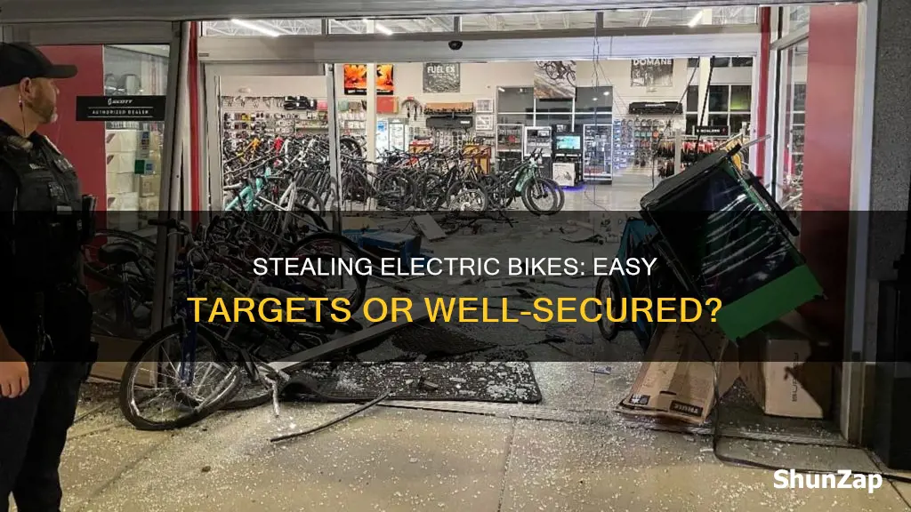 is it easy to steal an electric bike