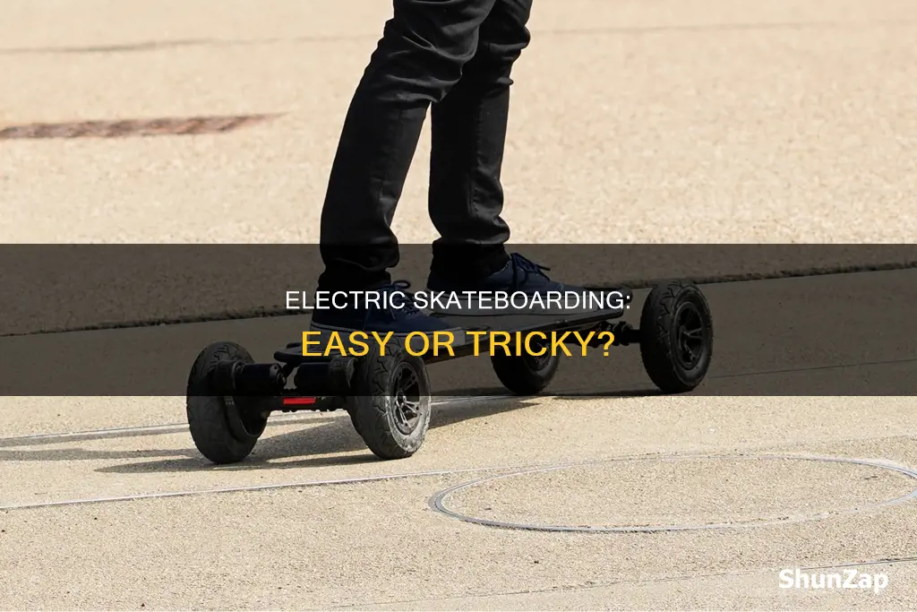 is it hard to ride electric skateboard