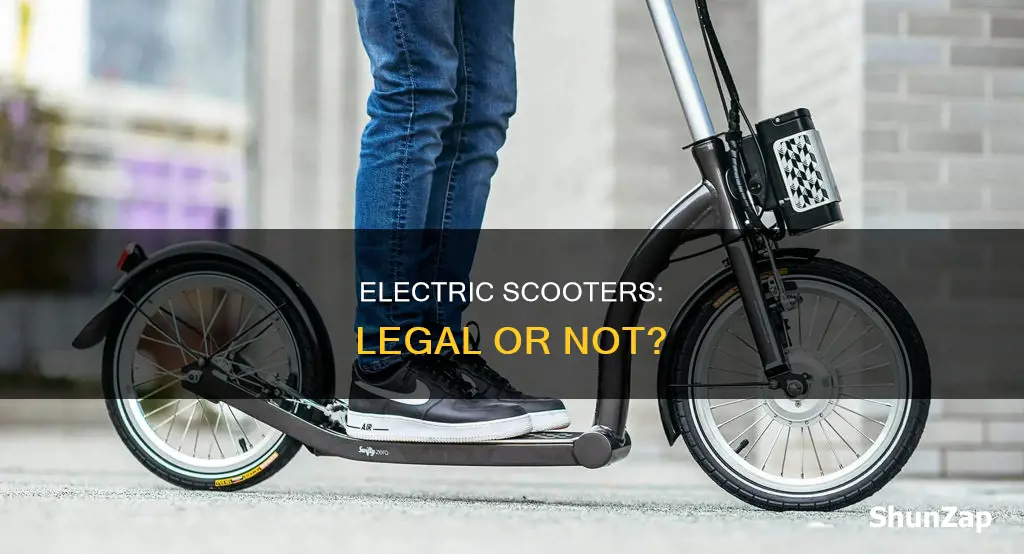 is it illegal to drive electric scooters
