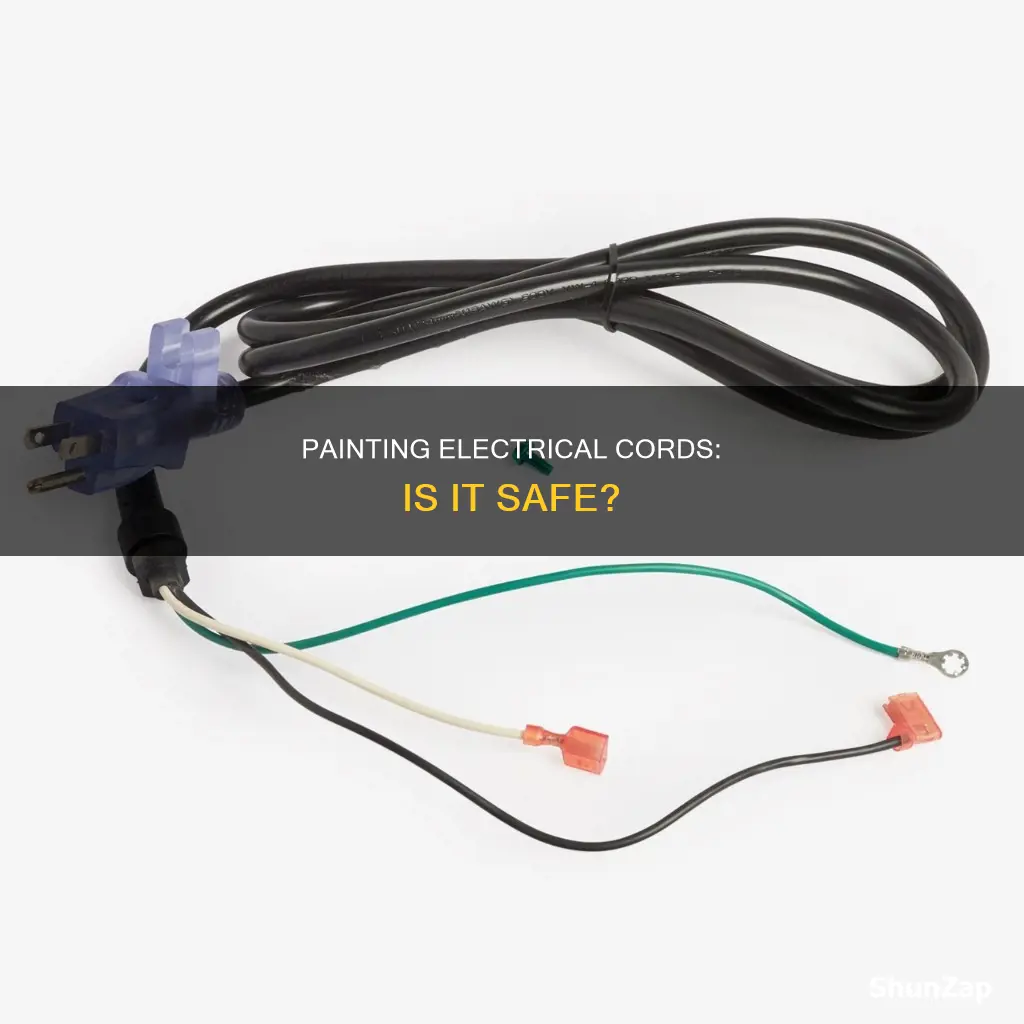 is it ok to paint electrical cords