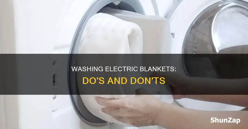 is it ok to wash electric blankets