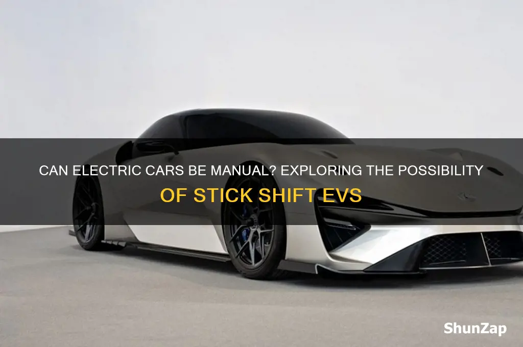 is it possible to have a manual electric car