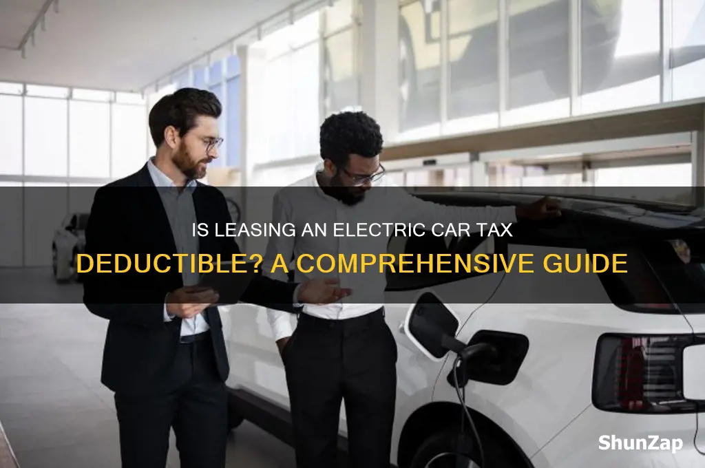 is leasing an electric car tax deductible