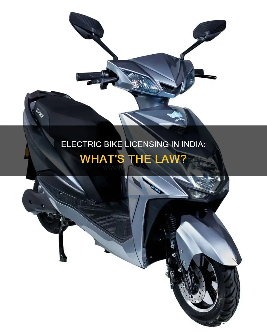 is license required for electric bike in india