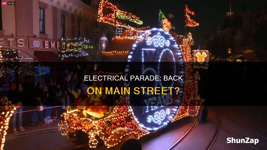 is main street electrical parade coming back