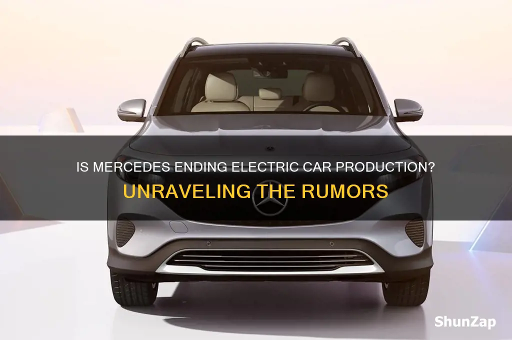 is mercedes discontinuing electric cars