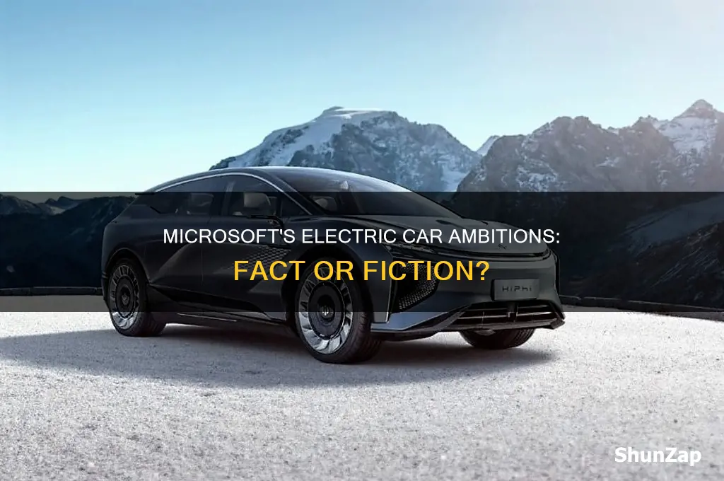 is microsoft going to build an electric car