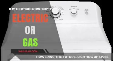 GE Easy Care Dryer: Identifying Electric or Gas Models