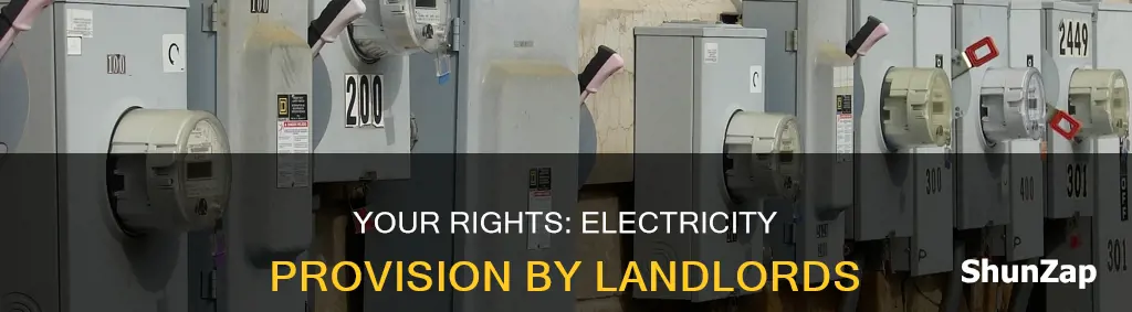 is my landlord required to provide electricity