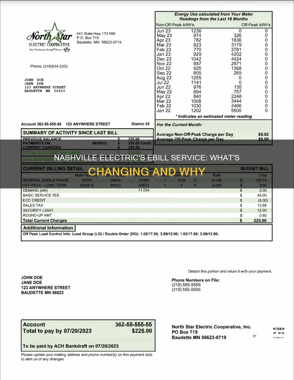 is nashville electric changing their ebill service