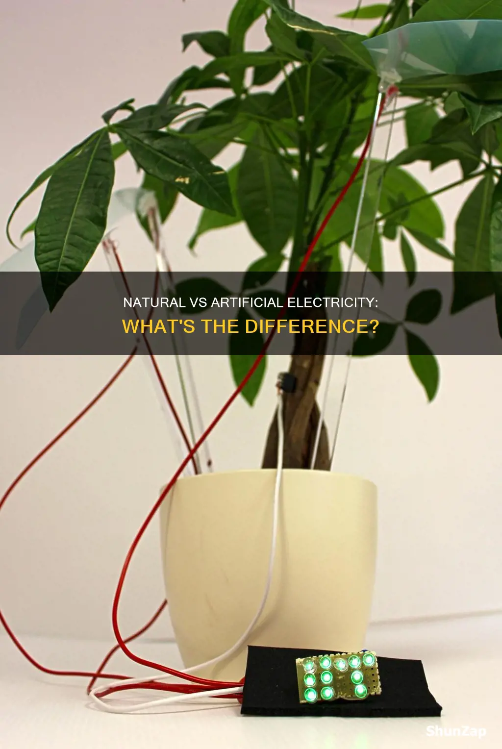 is natural and artificial electricity the same