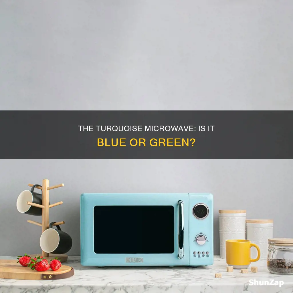 is nostalgia electrics microwave blue or turquoise