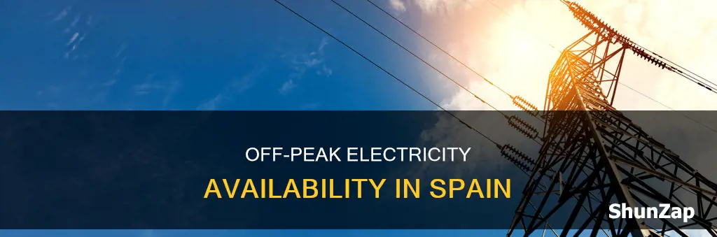 is off peak electricity available in spain