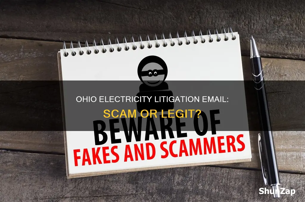 is ohio electricity litigation email a scam