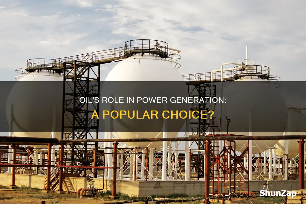 is oil a popular source for electricity