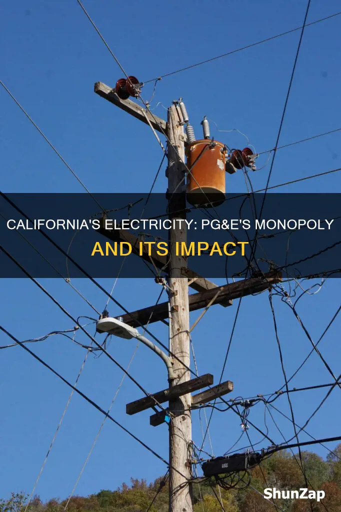 is pg&e the only electric company in california