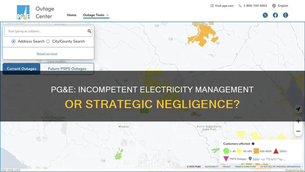 is pge inept at running our electricity