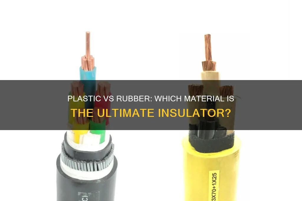 is plastic or rubber better electric insulator