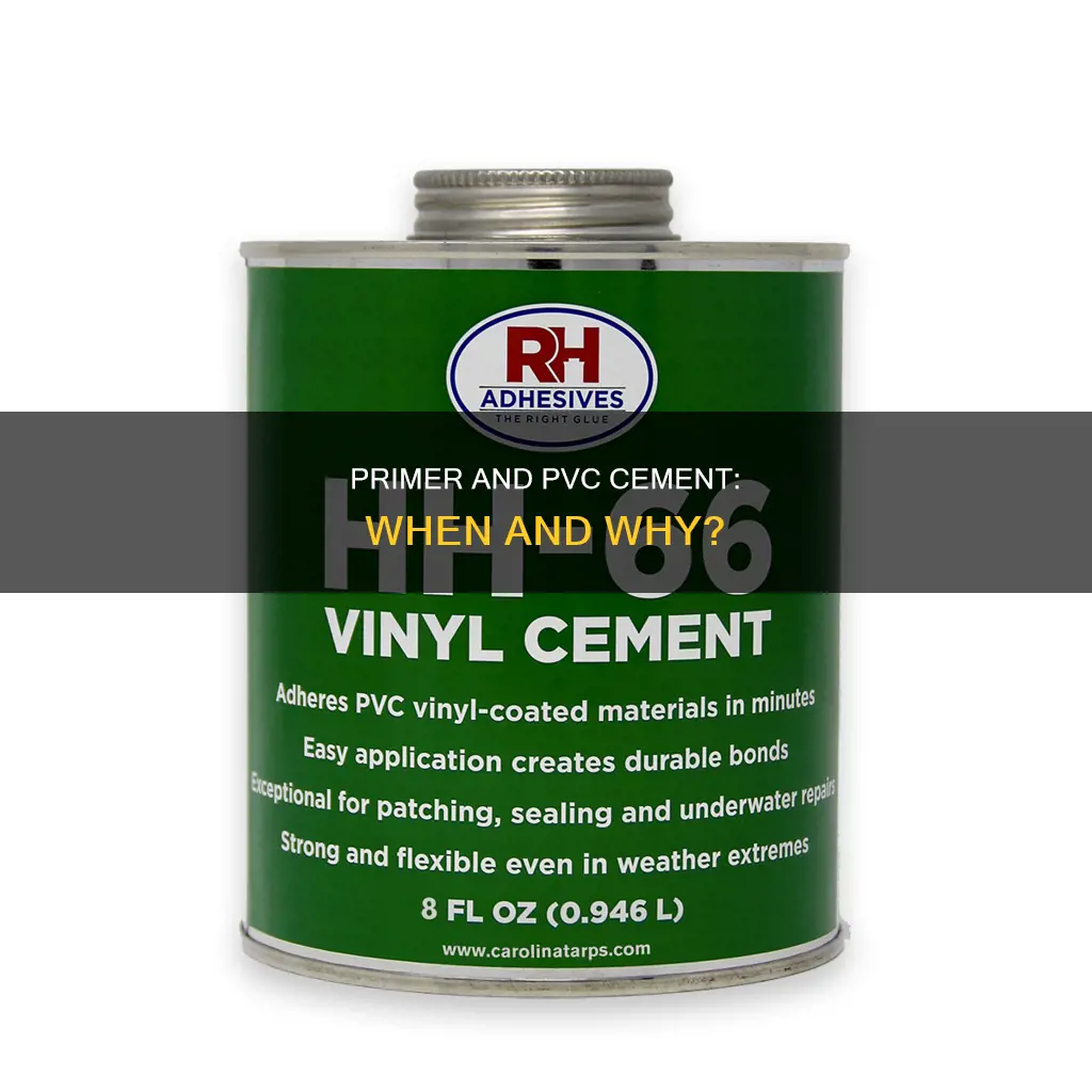 is primer required with electrical pvc cement