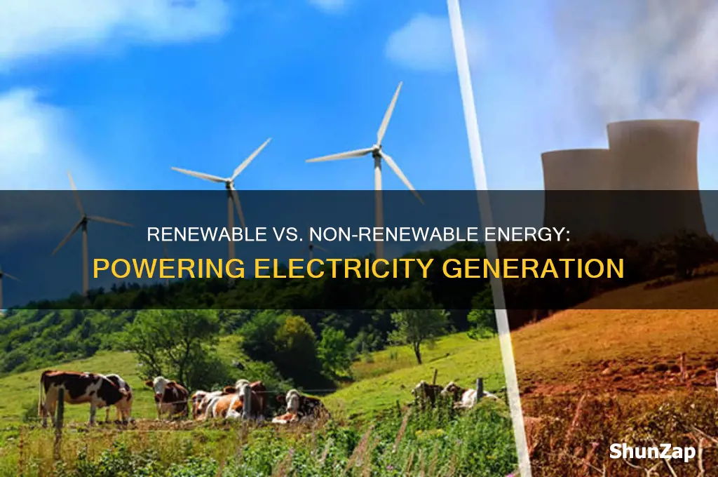 is renewable or non renewable energy used to generate electricity