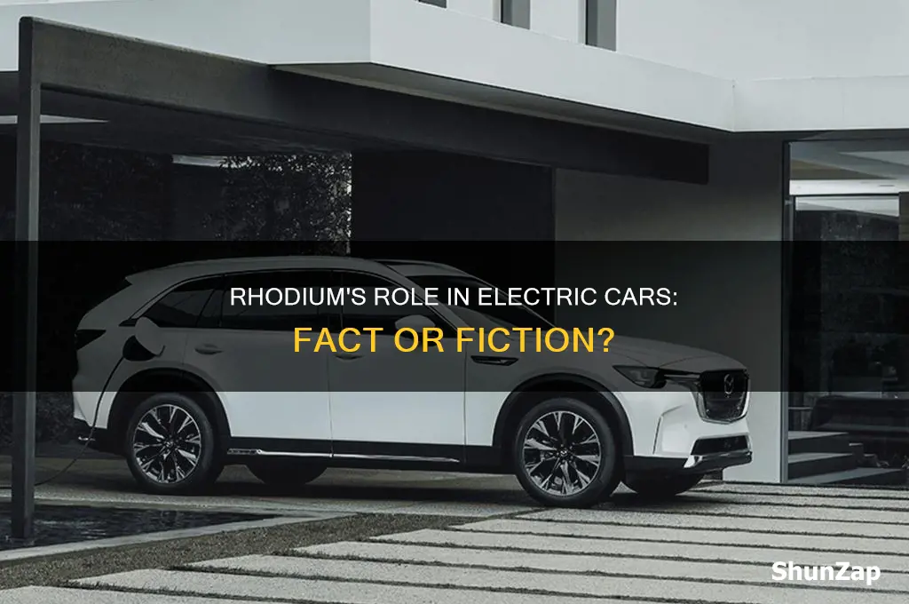 is rhodium used in electric cars