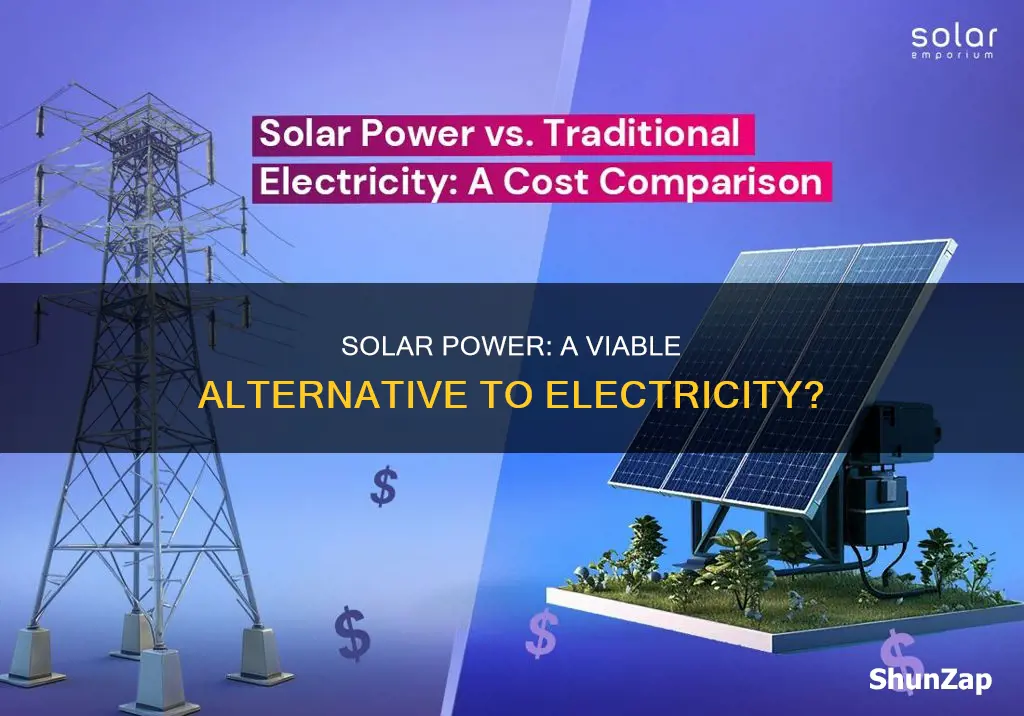 is solar a direct replacement for electricity