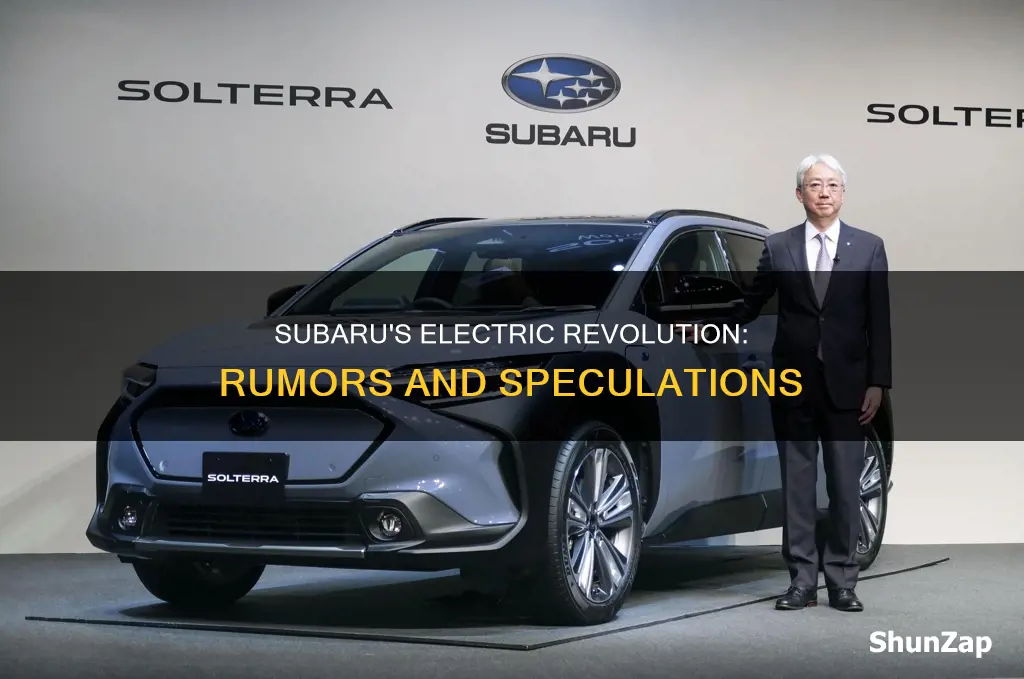 is subaru coming out with an electric vehicle