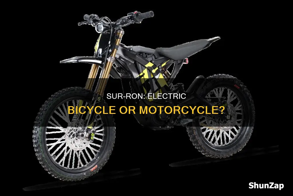is sur ron electric bicycle or motorcycle