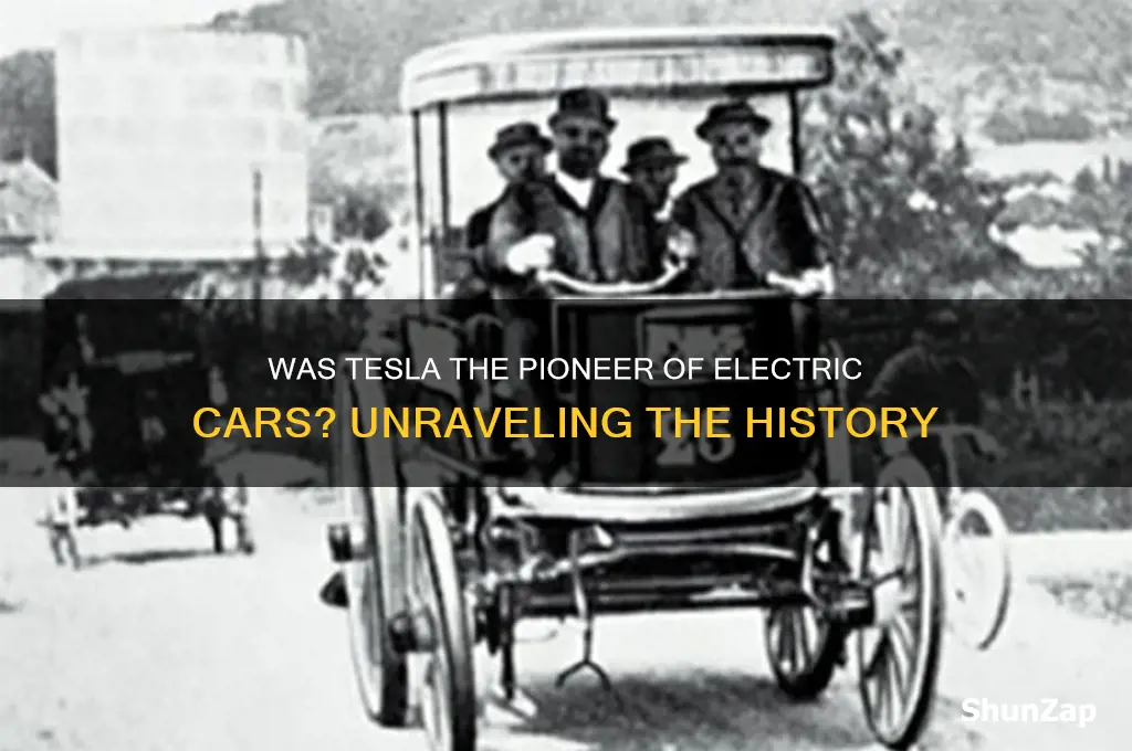 is tesla first electric car