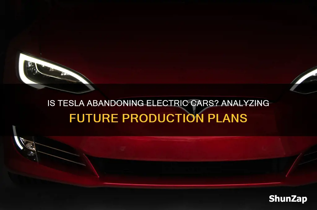 is tesla going to stop making electric cars