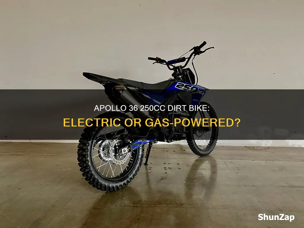 is the apollo 36 250cc dirt bike electric