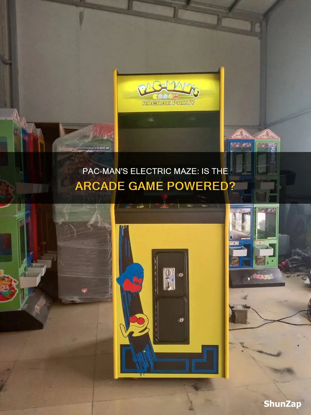 is the arcade i up pacman electric